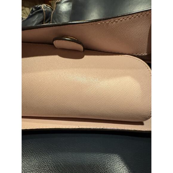 Michael Kors Sofia Portia Large Satchel Leather Bag Pink Blossom/gold - Picture 5 of 7